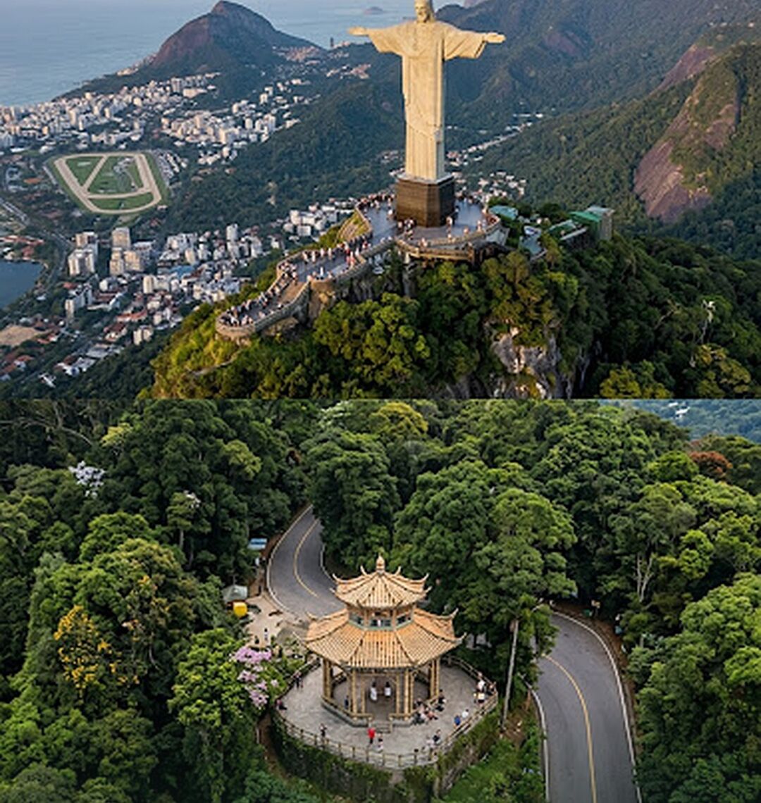 Vista Chinesa e Cristo Redentor